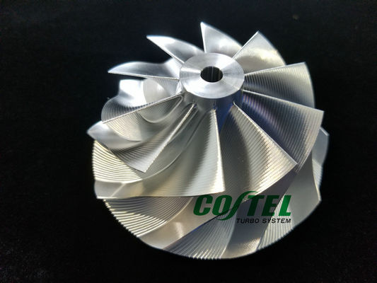 GEN2 GT3076の逆の鋼片の圧縮機の車輪56.00/76.13mm 10の刃ポイント製粉